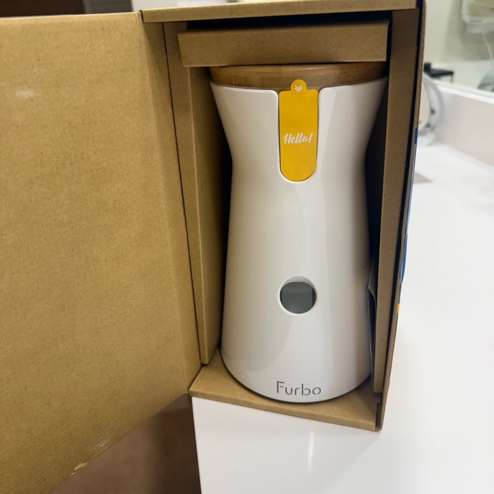 Furbo White Dog Camera with Treat Dispenser